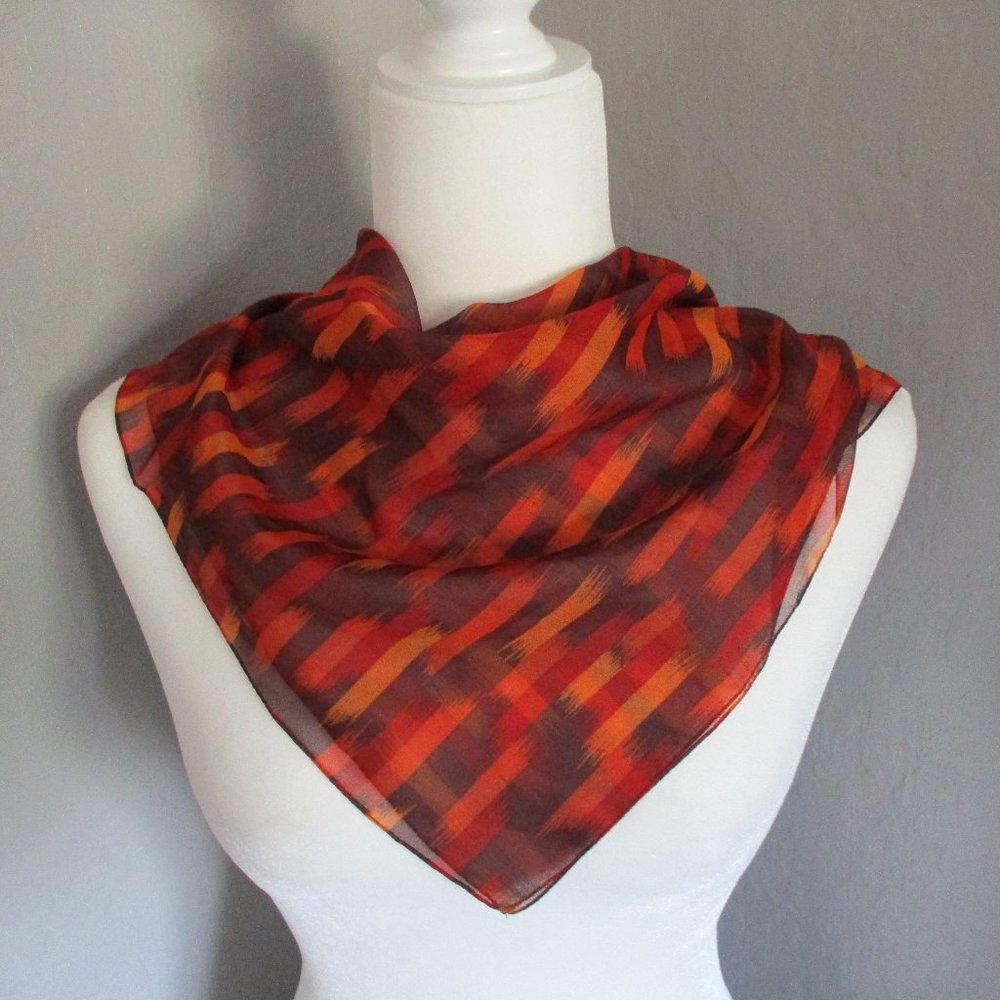 Fall colored dashes scarf
